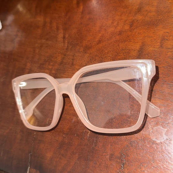 Fashion glasses no prescription glasses fashion stylish pink glasses cute - Picture 9 of 9